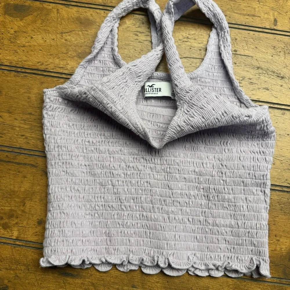 Women Hollister Knit Wide Strap Tank Top Y2K in Lilac Size‎ Extra Small